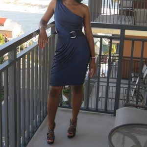 BCBG One Shoulder Cocktail Dress